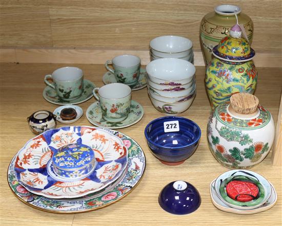 A quantity of Chinese and other Oriental wares